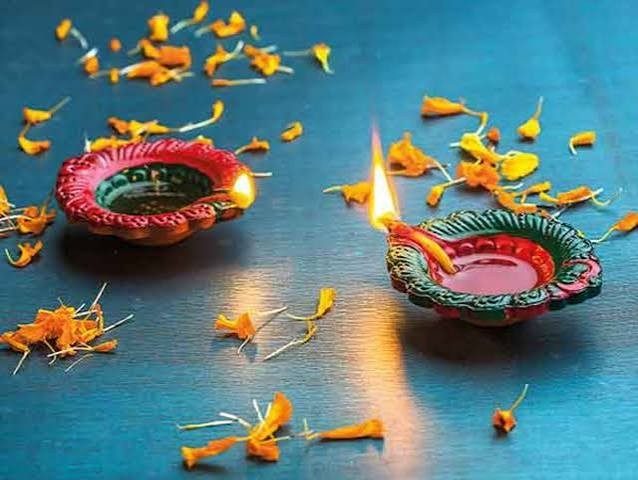 Handmade diyas